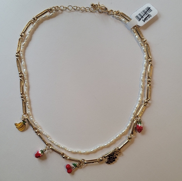 NWT Free People Amalfi double layered Necklace Choker - Picture 4 of 7